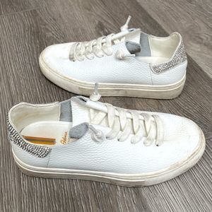 Sam‎ Edelman white sneakers with bling sparkle child size 13